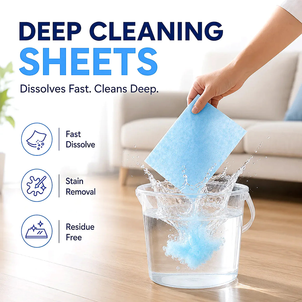 FloorGlow™4-in-1 Cleaning Sheets
