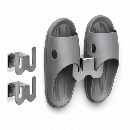 Wall-Mounted Slipper Rack (Adhesive Type)