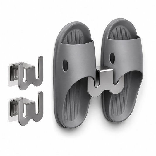 Wall-Mounted Slipper Rack (Adhesive Type)