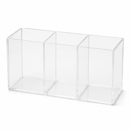 Transparent 3-Compartment Organizer