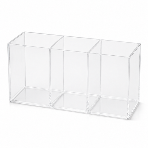Transparent 3-Compartment Organizer