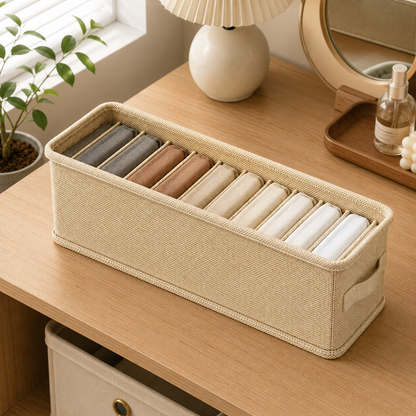 Fabric 11-Grid Socks Organizer